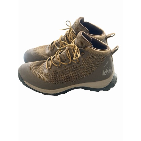 REI Co-Op Flash Hydrowall Waterproof Hiking Bark/Moss Boots Men’s Size 9 main image 4